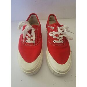 Good News Women's Red Low Top Lace Up Casual Sneaker Shoes Size 6
